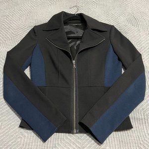Tahari Zip Flair Blazer